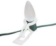 Novelty Lights C9 Tuff Flex Christmas Light Clips, Mount on Roofline Gutters/Shingles, 100 Pack