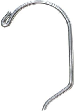 NAHANCO 2505HU Middle Heavy Weight Plastic Shirt Hanger, 17", Black with Chrome Hook (Pack of 50), Made in USA