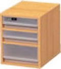More Wood Storage Box B6 Chest H22 cm (3 Tier) WB – 612