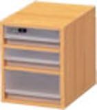 More Wood Storage Box B6 Chest H22 cm (3 Tier) WB – 612