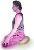 Zafu Yoga Sitting Meditation Cushion - Buckwheat Filling