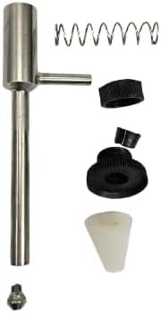Fermtech Automatic Bottle Fller. For bottling wine, beer, kimbucha, juices, etc. Fill 5 Bottles per Minute. Stainless Steel Design Made in Canada Foods Safe Tubing.
