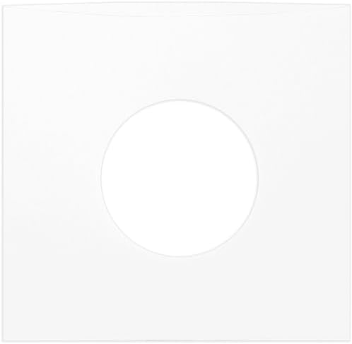 (100) Archival Quality Acid-Free Heavyweight Paper Inner Sleeves for 7" Vinyl Records #07IW