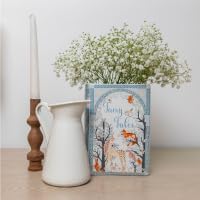 Steel Mill & Co Original Book-Shaped Decorative Vase, Ceramic Vases for Home Decor, Whimsical Bookshelf Decor, Unique Vase for Book Lovers (Large - Fairy Tales)
