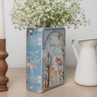 Steel Mill & Co Original Book-Shaped Decorative Vase, Ceramic Vases for Home Decor, Whimsical Bookshelf Decor, Unique Vase for Book Lovers (Large - Fairy Tales)