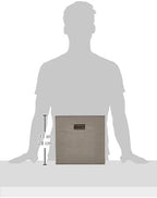 Zeller Storage Box, Grey, Fleece 32x32x32, Fabric