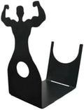 Handsome Men's Wine Bottle Holder, Single Bottle Tabletop Display Rack, Stylish Black Metal Wine Bottle Storage Rack, Suitable for Home Bars and Kitchens, and Also Makes a Great Gift.