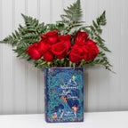 Steel Mill & Co Original Book-Shaped Decorative Vase, Shakespeare Inspired Ceramic Vases for Home Decor, Cute Bookshelf Decor, Unique Vase for Book Lovers (A Midsummer Night's Dream)