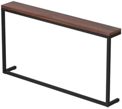 Console Table Decor Entryway Marble Scalloped Tables Behind,entryway Table,Modern Brown Console Table for Hallway Entrance or Living Room Small Side Table with Narrow Design and Sofa Back Sh