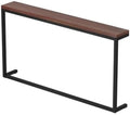 Console Table Decor Entryway Marble Scalloped Tables Behind,entryway Table,Modern Brown Console Table for Hallway Entrance or Living Room Small Side Table with Narrow Design and Sofa Back Sh