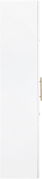 Kitchen Pantry Cabinet with Pull-Out Storage Shelves - Versatile 4-Door Organizer for Kitchen, Dining Room, and More (70.87" H x 43.31" W x 15.75" D), White
