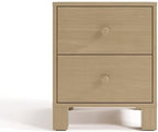 Storkcraft California 2-Drawer Nightstand, Driftwood | GREENGUARD Gold Certified Nightstand for Kids Bedroom, Premium Wood Storage with Elegant, Iconic Block Feet