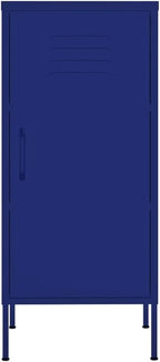 Steel Storage Cabinet Navy Blue 16.7x13.8x40 in with 2 Adjustable Shelves, 132.3 lb Total Load, Floor Cabinet for Bathroom, Kitchen, Pantry and Garage Organization