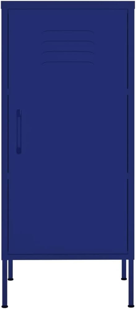 Steel Storage Cabinet Navy Blue 16.7x13.8x40 in with 2 Adjustable Shelves, 132.3 lb Total Load, Floor Cabinet for Bathroom, Kitchen, Pantry and Garage Organization
