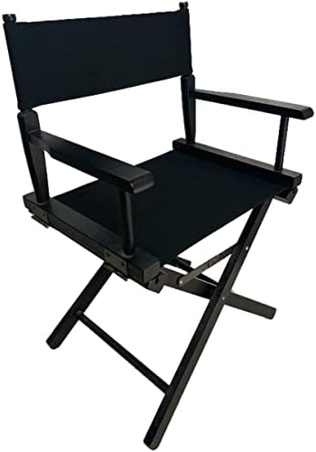 Upone 18''L X 15''W Director Chair Canvas Replacement Cover kit for 18'' Directors Chairs,Movie Chair, Replacement Canvas Seat and Back for Home Director Chair Medium Size(Black)