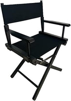 Upone 18''L X 15''W Director Chair Canvas Replacement Cover kit for 18'' Directors Chairs,Movie Chair, Replacement Canvas Seat and Back for Home Director Chair Medium Size(Black)