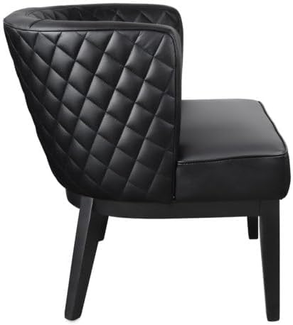 Boss Office Products Black Boss Office Ava Quilted Guest, Accent Or Dining Chair, 29" d x 25.5" w x 28" h (B529QBK-BK)