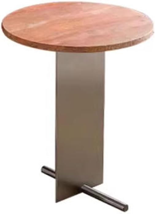 Rustic Side Table Living Room Home Travertine Sofa Side Table Simple Artistic Small End Table for Living Room