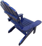 Kids Wooden Rocking Chair for Indoor and Outdoor Use - Sturdy Hardwood Construction with Comfortable Slatted Back Design (Blue + Solid Wood-1)