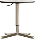 Rustic Side Table Movable Rock Slab Side Table Living Room Creative Multifunctional Lifting Small Round End Table for Living Room
