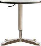 Rustic Side Table Movable Rock Slab Side Table Living Room Creative Multifunctional Lifting Small Round End Table for Living Room