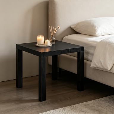 Classic Black Oak End Table for Home Furniture | This classic black oak end table brings timeless style to any home. Compact size fits beside sofas or as a nightstand.