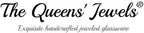 THE QUEENS' JEWELS Round Pearl Jeweled 4x4 Candle Holder Vase - Unique Gift for Women, Birthday, Cute, Fun, Cocktail, Queen, Not Painted, Decorated, Bling, Bedazzled, Rhinestone