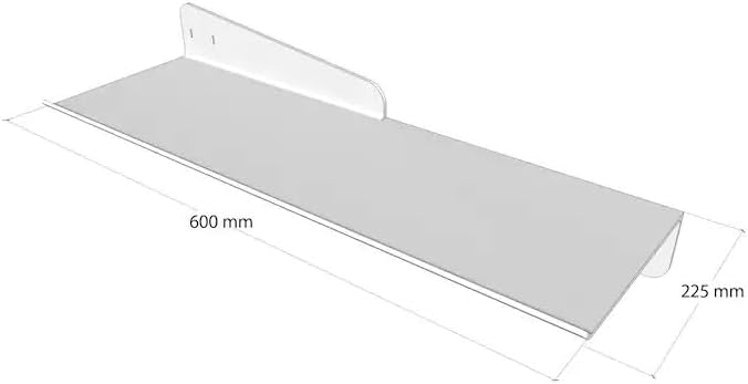 Modern Floating Glass Shelf, Green Tempered Glass Wall Mounted Shelf, Minimalist Decorative Storage Shelf for Living Room Bedroom Bathroom Kitchen, 16x6 Inch