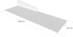 Modern Floating Glass Shelf, Green Tempered Glass Wall Mounted Shelf, Minimalist Decorative Storage Shelf for Living Room Bedroom Bathroom Kitchen, 16x6 Inch