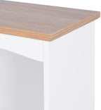 Kitchen Pantry Cabinet, Wooden Buffet Sideboard for Coffee Maker & Toaster, Storage Cabinet for Snacks, Spices & Wine, Fits Kitchen, Dining Room & Coffee Bar,Brown White