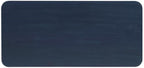 BOWERY HILL Modern Wood Rope Storage Chest, 38" L x 18" D x 18" H, Cedar Lined, Blue Finish, Paneled Design with Rope Trim, Versatile for Blanket Storage, Seating, or Coffee Table Use