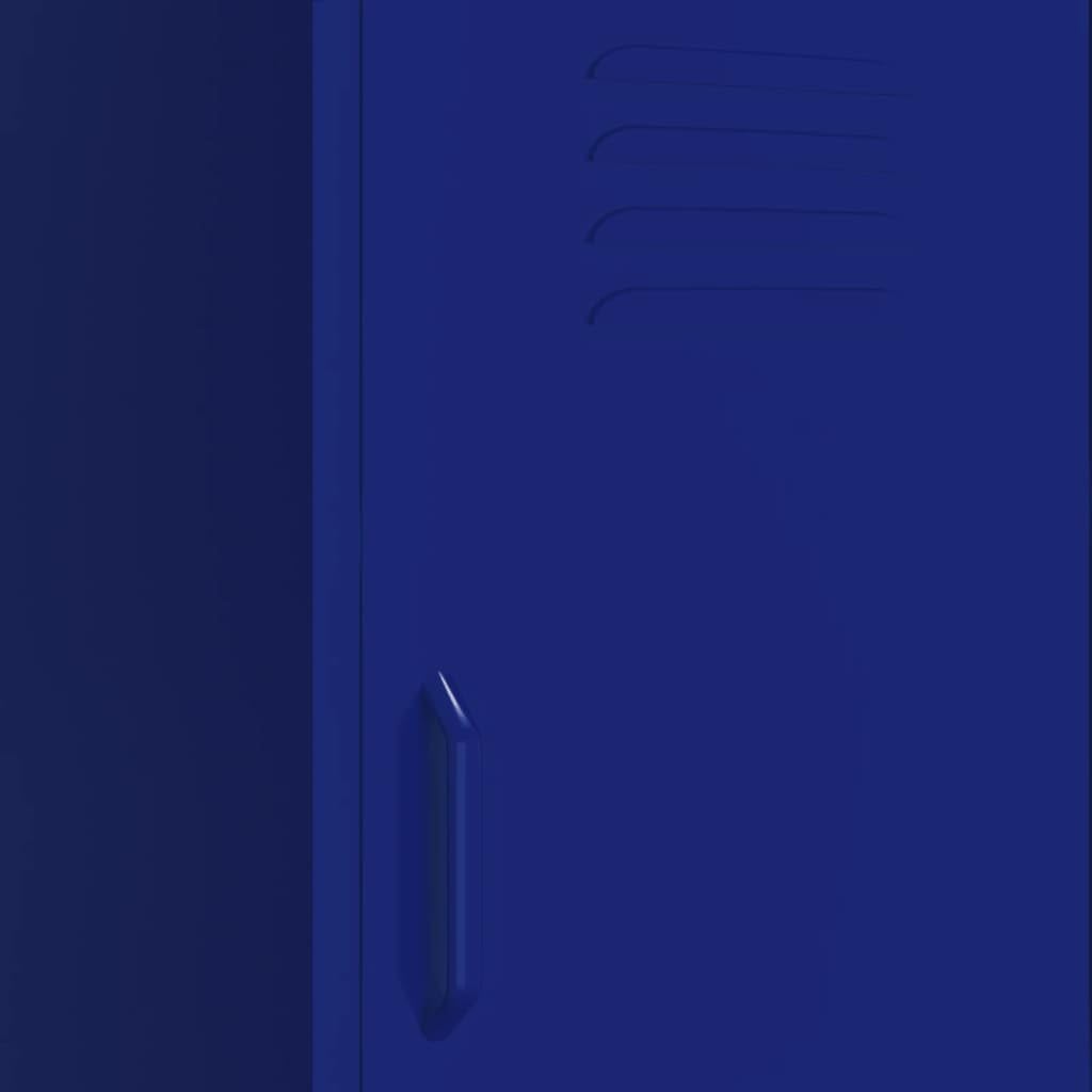 Steel Storage Cabinet Navy Blue 16.7x13.8x40 in with 2 Adjustable Shelves, 132.3 lb Total Load, Floor Cabinet for Bathroom, Kitchen, Pantry and Garage Organization