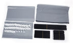 Non-Woven Fabric Shoe Rack, Black, 10-Layer 9 Lattice, Space-Saving, Portable Storage Organizer
