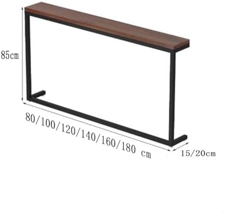 Console Table Decor Entryway Marble Scalloped Tables Behind,entryway Table,Modern Brown Console Table for Hallway Entrance or Living Room Small Side Table with Narrow Design and Sofa Back Sh