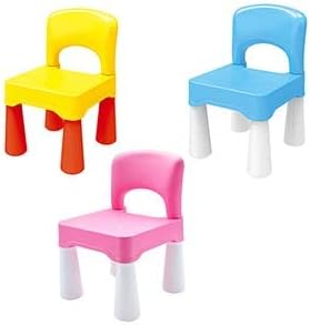 burgkidz Plastic Kids Chair, Durable and Lightweight, 9.3" Height Seat, Indoor or Outdoor Use for Toddlers Boys Girls Aged 2+ (Pink)