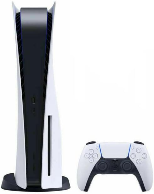 Play.Station 5 Disc Version PS.5 Console - Includes Charging Dock - 4K-TV Gaming, 16GB GDDR6 RAM, 8K Output, WiFi 6. Ultra-High_Speed 825GB SSD (Renewed)
