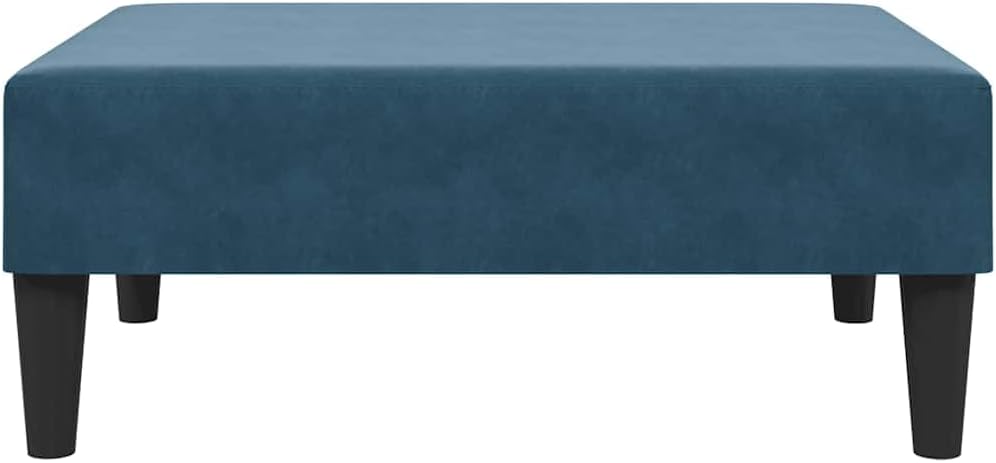 Velvet Footstool 30.3x21.7x12.2 Inches, Cozy and Stable Footrest with Plywood Frame, Soft Velvet Upholstered Stool for Living Room, Modern Design