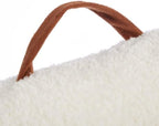 Dearfoams White and Red Lil Bear Sherpa Plush Bean Bag Chair with Novelty Ears Large