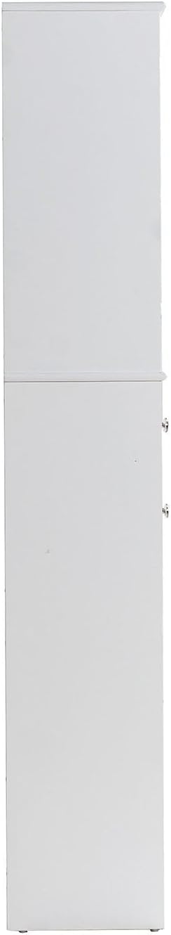 67" Tall Kitchen Pantry Cabinet with Glass Doors, Drawers & Adjustable Shelves, Storage Cabinet for Kitchen, Bathroom, Dining Room