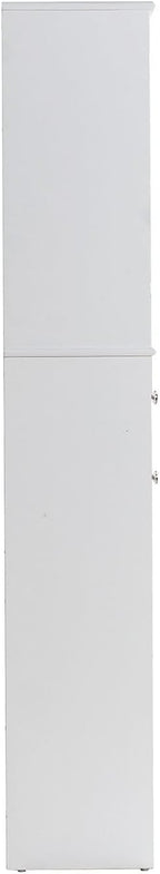 67" Tall Kitchen Pantry Cabinet with Glass Doors, Drawers & Adjustable Shelves, Storage Cabinet for Kitchen, Bathroom, Dining Room