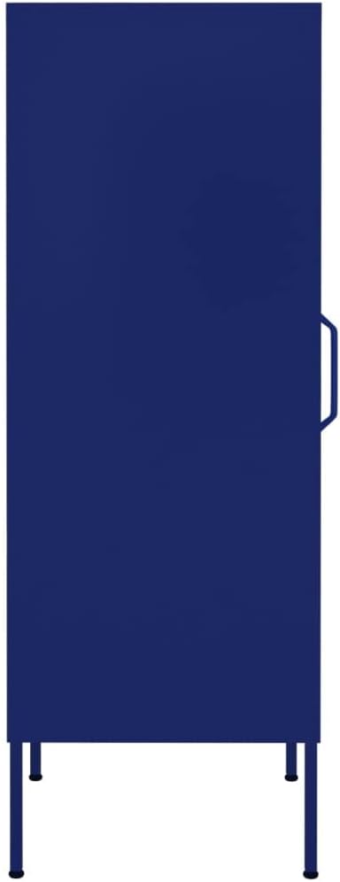 Steel Storage Cabinet Navy Blue 16.7x13.8x40 in with 2 Adjustable Shelves, 132.3 lb Total Load, Floor Cabinet for Bathroom, Kitchen, Pantry and Garage Organization