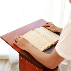 Prayer Bench Stool,Solid Wood Prayer Kneeler with Bench and Folding Table Top in Home,Church Prayer Table Chair Padded Kneeler Shelf for Kneeling at Home,Religious Gifts