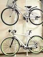 PRINCE HANGER Vertical One-Touch Pole Coat Rack — 6 Independent Rotating Hooks (White)