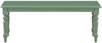 Boraam Windsor Backless Dining Bench - Equistian Green