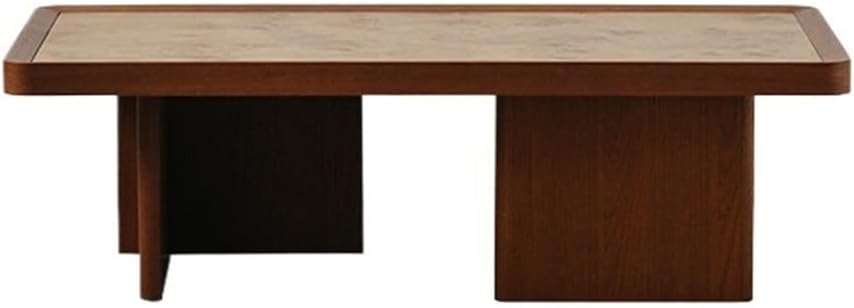 End Tables Burl Wood Coffee Table Unique Live Edge Top Modern Living Room Center(Small)