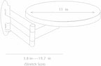 Wall Mounted Folding Table,Floating Desk for Wall,Sofa Side Table for Small Spaces,Bedside Folding Coffee Table,with Heavy-Durability Brackets, Perfect Addition to Bedside/Sofa Side/by the Desk