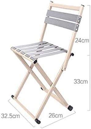 Portable Folding Back Chair Durable Metal Material Long Lasting Household Use Green Color(Green)