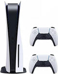 Playstation 5 Disc Version PS5 Console - Additional Controller, 4K-TV Gaming, 16GB GDDR6 RAM, 8K Output, WiFi 6. Ultra-High Speed 825GB SSD - U Deal (Renewed)