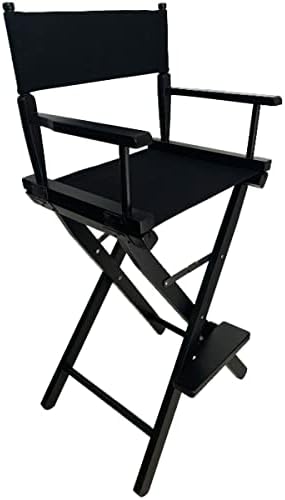 Upone 18''L X 15''W Director Chair Canvas Replacement Cover kit for 18'' Directors Chairs,Movie Chair, Replacement Canvas Seat and Back for Home Director Chair Medium Size(Black)