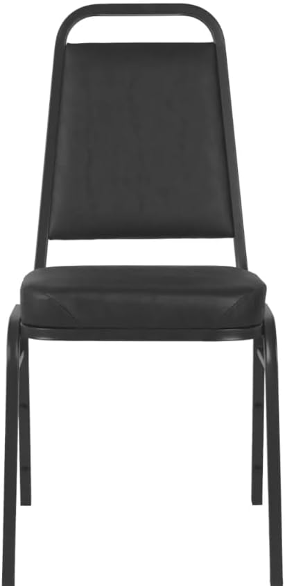 CenPro Commercial Black Stacking Chair with Padded Seat | Restaurants, Banquets, Dining Halls | 4-Pack (32Q-090)